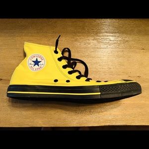 Yellow and black Converse High Top